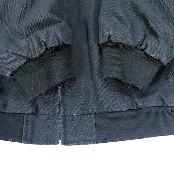 Snap-on Tools Youth Hooded Work Jacket Black Zip-Up American Flag Patch Large - Picture 9 of 12